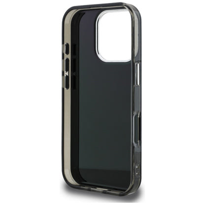 Husa MagSafe pentru Apple iPhone 16 Pro Max, Karl Lagerfeld, IML Aquarelle Logo Karl, Neagra