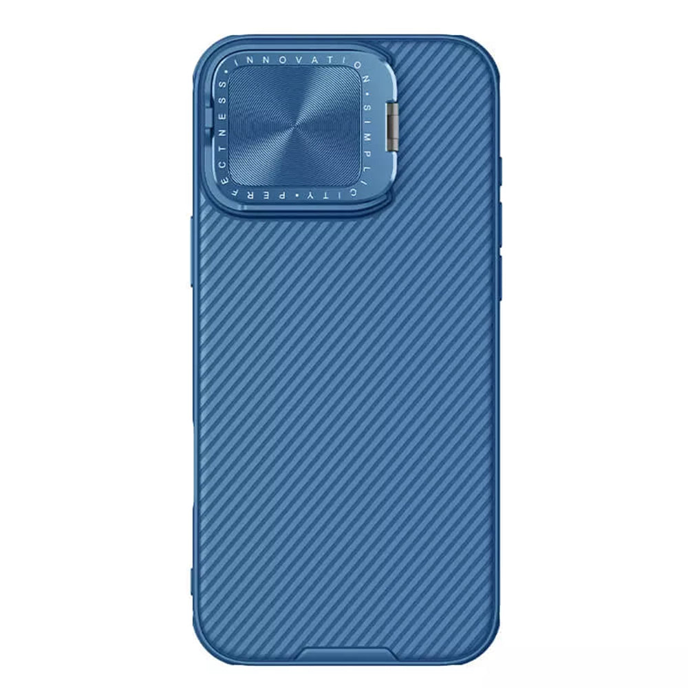Husa MagSafe pentru Apple iPhone 16 Pro Max, Nillkin, CamShield Prop, Albastra