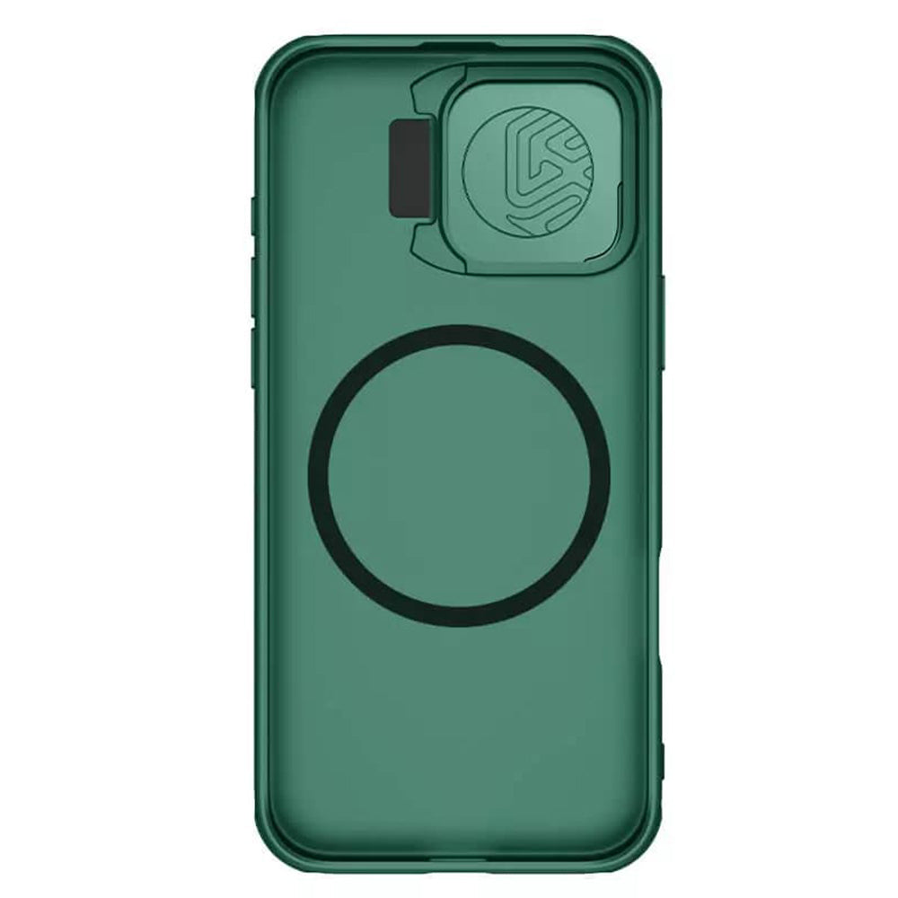 Husa MagSafe pentru Apple iPhone 16 Pro Max, Nillkin, CamShield Prop, Verde