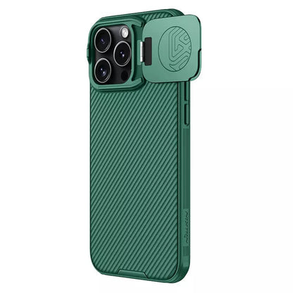 Husa MagSafe pentru Apple iPhone 16 Pro Max, Nillkin, CamShield Prop, Verde
