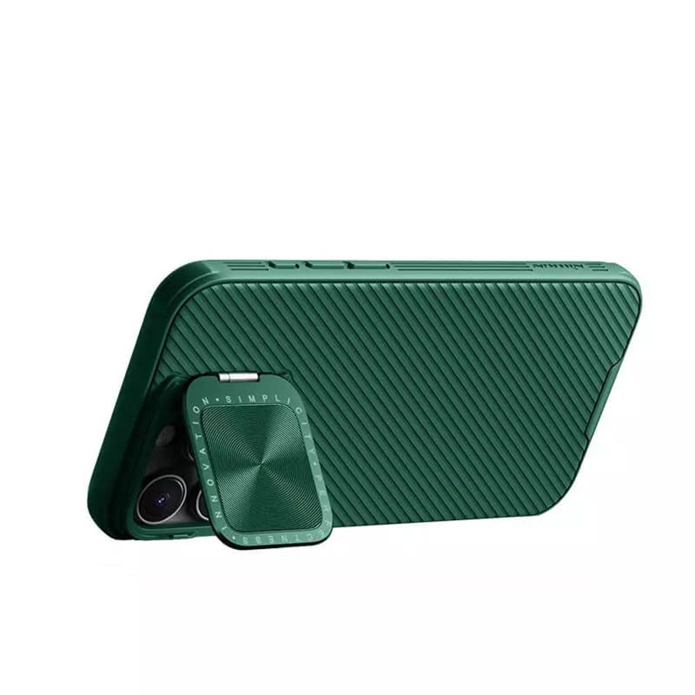 Husa MagSafe pentru Apple iPhone 16 Pro Max, Nillkin, CamShield Prop, Verde