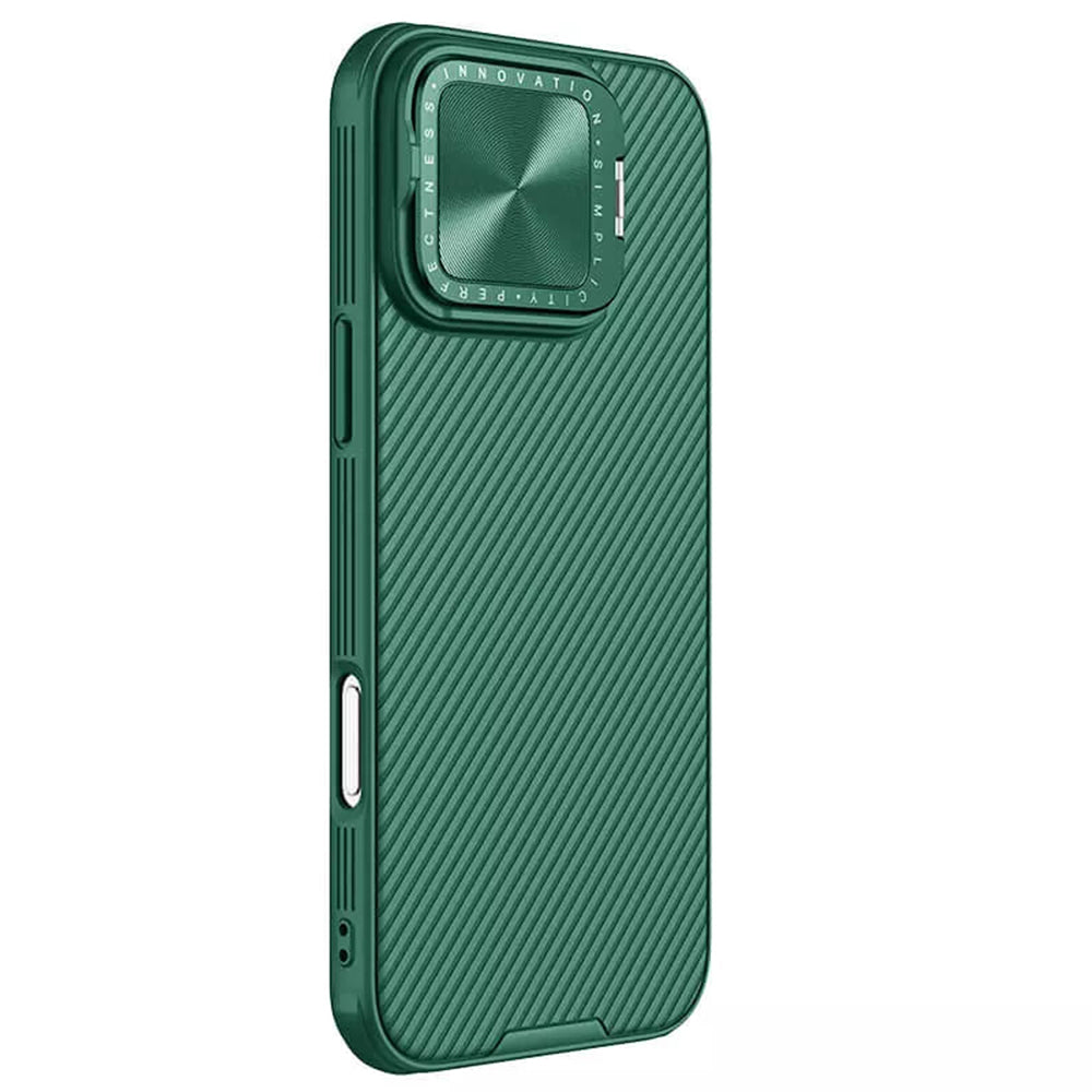 Husa MagSafe pentru Apple iPhone 16 Pro Max, Nillkin, CamShield Prop, Verde