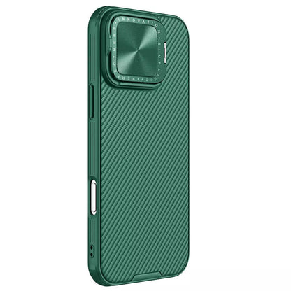 Husa MagSafe pentru Apple iPhone 16 Pro Max, Nillkin, CamShield Prop, Verde