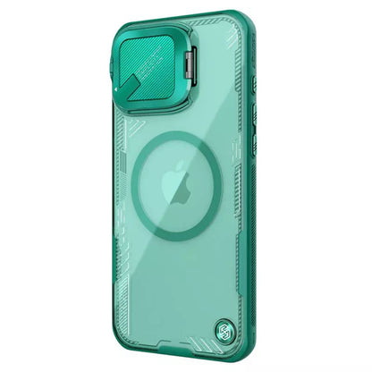 Husa MagSafe pentru Apple iPhone 16 Pro Max, Nillkin, Iceblade Prop (w/o Camera Cutout), Verde