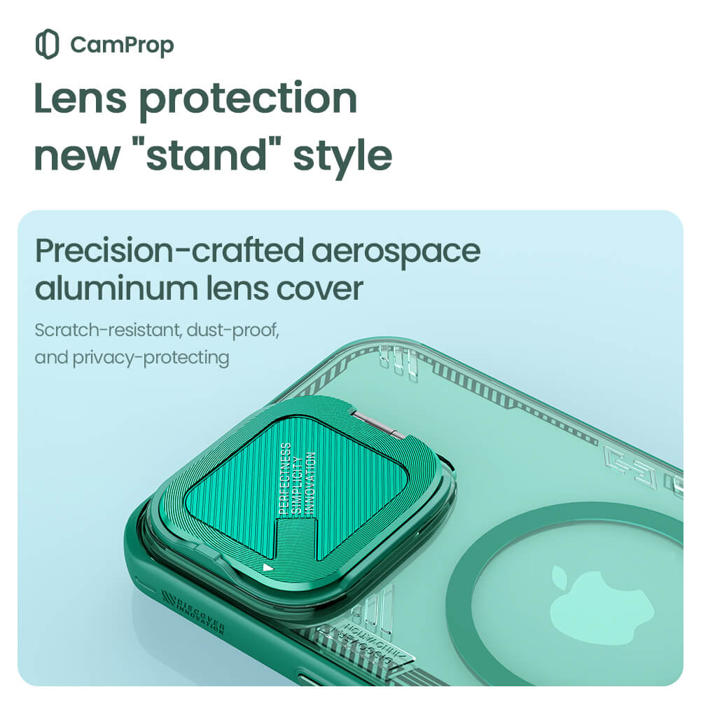 Husa MagSafe pentru Apple iPhone 16 Pro Max, Nillkin, Iceblade Prop (w/o Camera Cutout), Verde