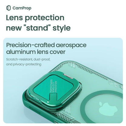 Husa MagSafe pentru Apple iPhone 16 Pro Max, Nillkin, Iceblade Prop (w/o Camera Cutout), Verde