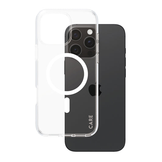 Husa MagSafe pentru Apple iPhone 16 Pro Max, PanzerGlass, Care Urban Combat, Transparenta Alba