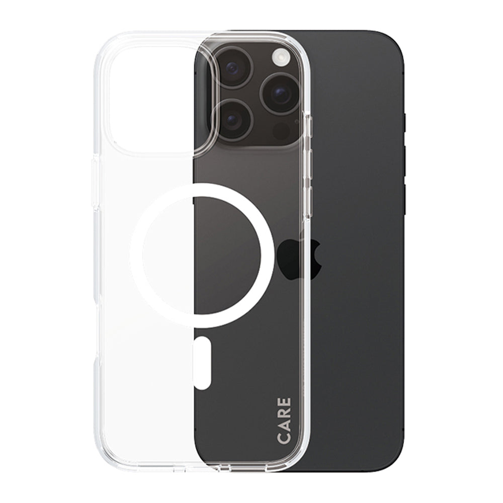 Husa MagSafe pentru Apple iPhone 16 Pro Max, PanzerGlass, Care Urban Combat, Transparenta Alba