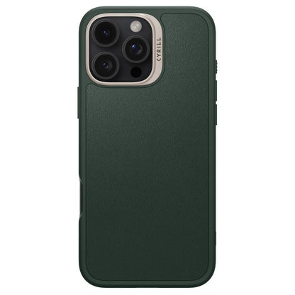 Husa MagSafe pentru Apple iPhone 16 Pro Max, Spigen, Cyrill Kajuk, Verde Satinata ACS08398
