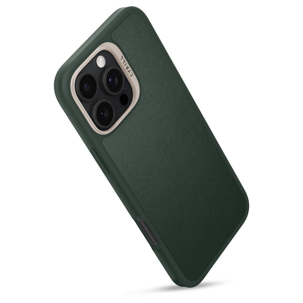 Husa MagSafe pentru Apple iPhone 16 Pro Max, Spigen, Cyrill Kajuk, Verde Satinata ACS08398