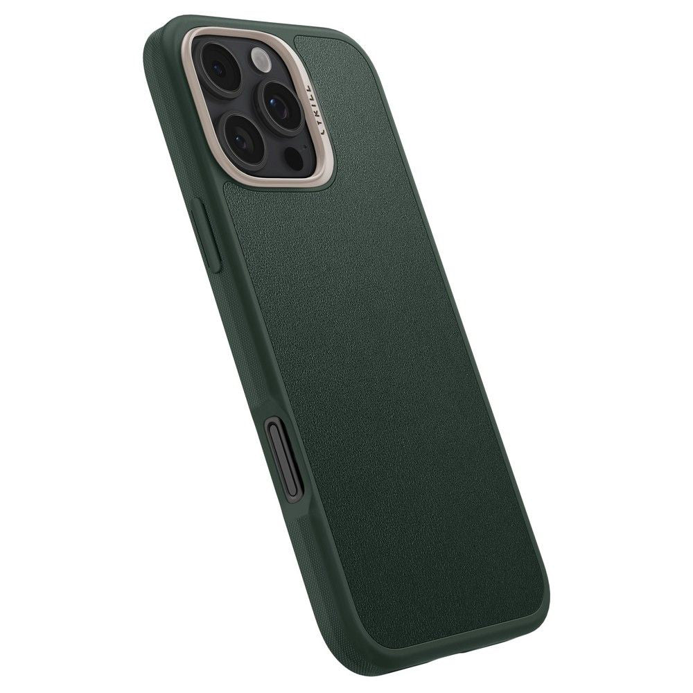 Husa MagSafe pentru Apple iPhone 16 Pro Max, Spigen, Cyrill Kajuk, Verde Satinata ACS08398