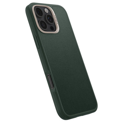 Husa MagSafe pentru Apple iPhone 16 Pro Max, Spigen, Cyrill Kajuk, Verde Satinata ACS08398