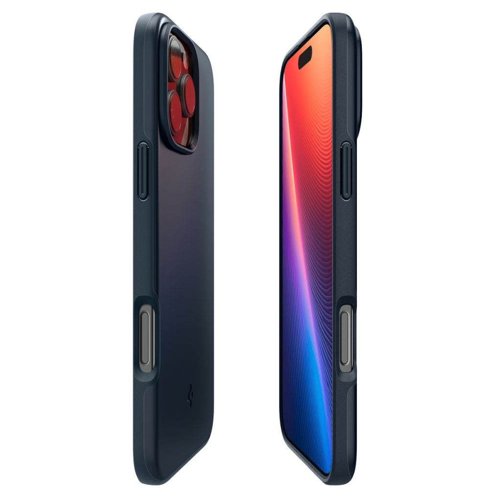 Husa MagSafe pentru Apple iPhone 16 Pro Max, Spigen, Thin Fit, Albastra