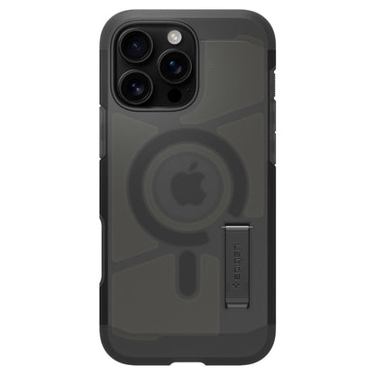 Husa MagSafe pentru Apple iPhone 16 Pro Max, Spigen, Tough Armor, Neagra Satinata ACS09070