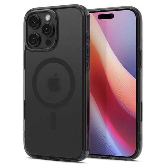 Husa MagSafe pentru Apple iPhone 16 Pro Max, Spigen, Ultra Hybrid T, Neagra Satinata ACS08507