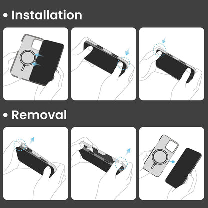 Husa MagSafe pentru Apple iPhone 16 Pro Max, Techsuit, Aramid Fiber, Neagra