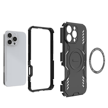Husa MagSafe pentru Apple iPhone 16 Pro Max, Techsuit, ArmorMag, Neagra