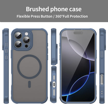 Husa MagSafe pentru Apple iPhone 16 Pro Max, Techsuit, HaloFrost II, Bleumarin
