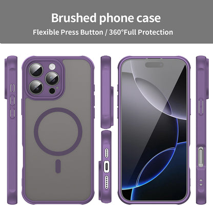 Husa MagSafe pentru Apple iPhone 16 Pro Max, Techsuit, HaloFrost II, Mov