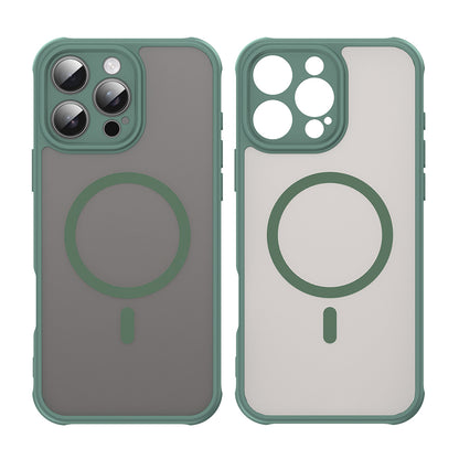 Husa MagSafe pentru Apple iPhone 16 Pro Max, Techsuit, HaloFrost II, Verde