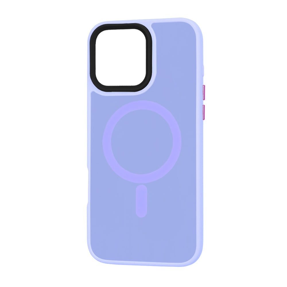 Husa MagSafe pentru Apple iPhone 16 Pro Max, Techsuit, HaloFrost, Mov Deschis