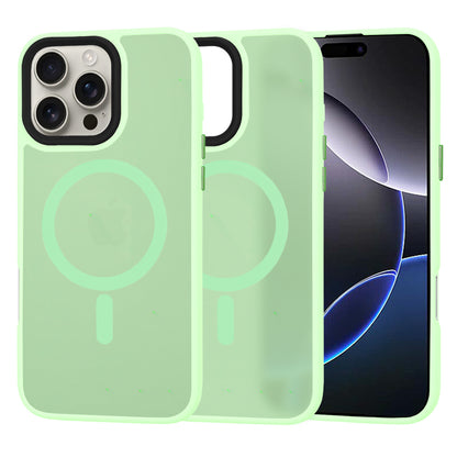 Husa MagSafe pentru Apple iPhone 16 Pro Max, Techsuit, HaloFrost, Verde Deschis