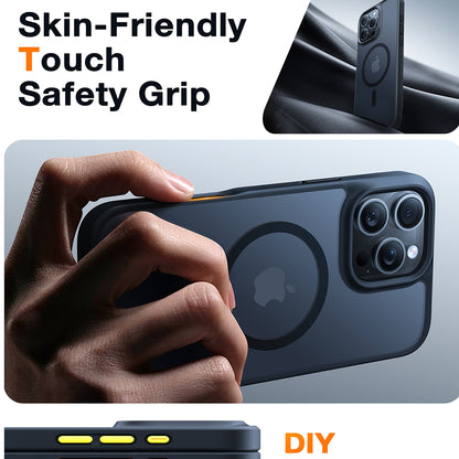 Husa MagSafe pentru Apple iPhone 16 Pro Max, Torras, Guardian, Neagra