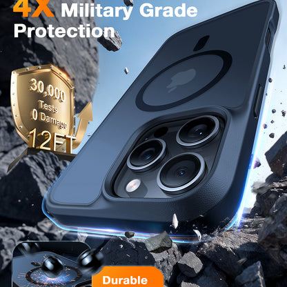 Husa MagSafe pentru Apple iPhone 16 Pro Max, Torras, Guardian, Neagra