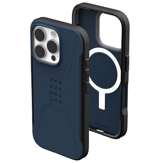 Husa MagSafe pentru Apple iPhone 16 Pro Max, Urban Armor Gear, Civilian, Bleumarin