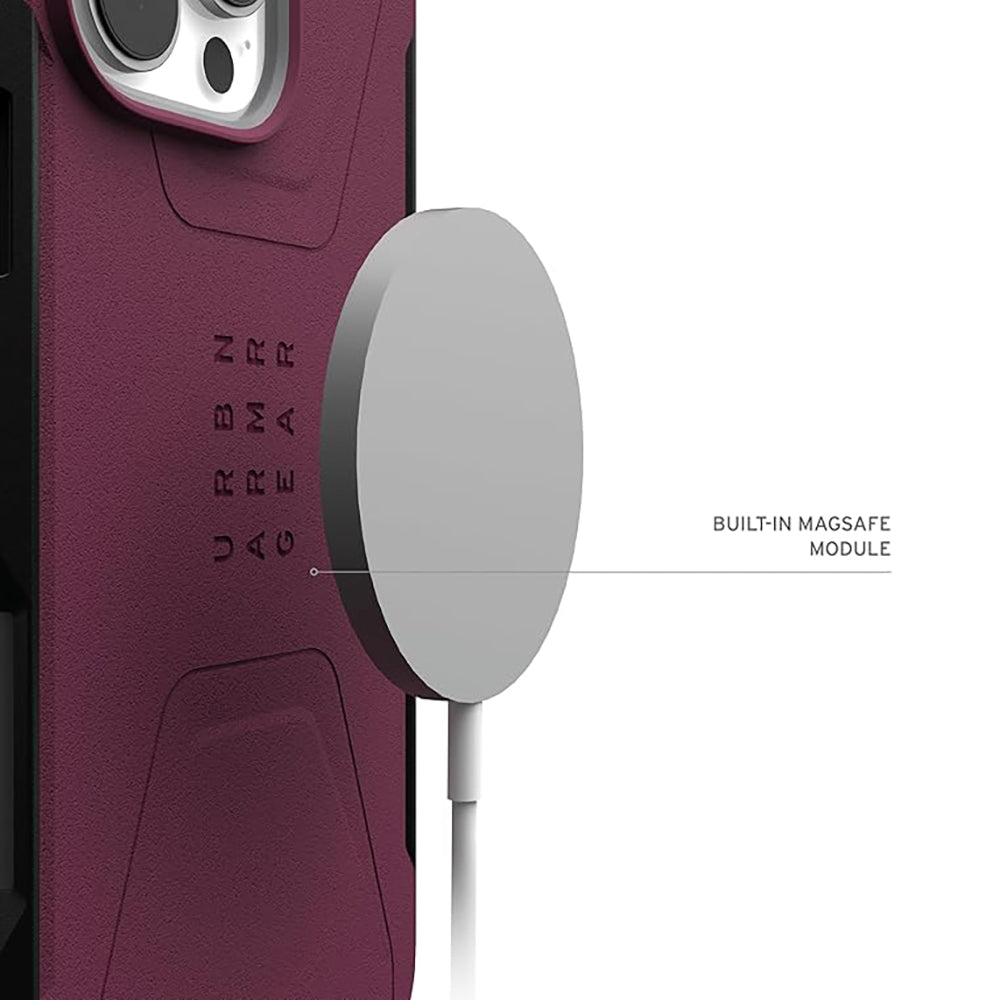 Husa MagSafe pentru Apple iPhone 16 Pro Max, Urban Armor Gear, Civilian, Visinie