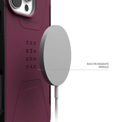 Husa MagSafe pentru Apple iPhone 16 Pro Max, Urban Armor Gear, Civilian, Visinie