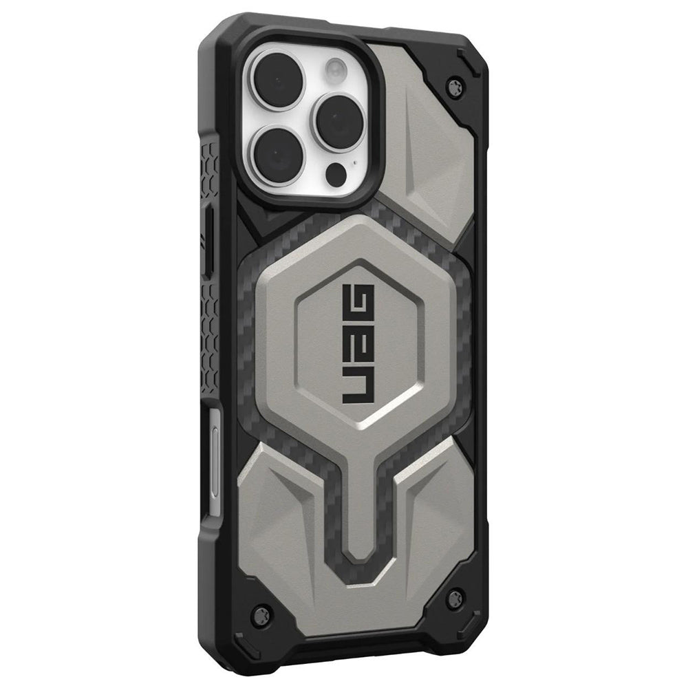 Husa MagSafe pentru Apple iPhone 16 Pro Max, Urban Armor Gear, Monarch Pro, Gri