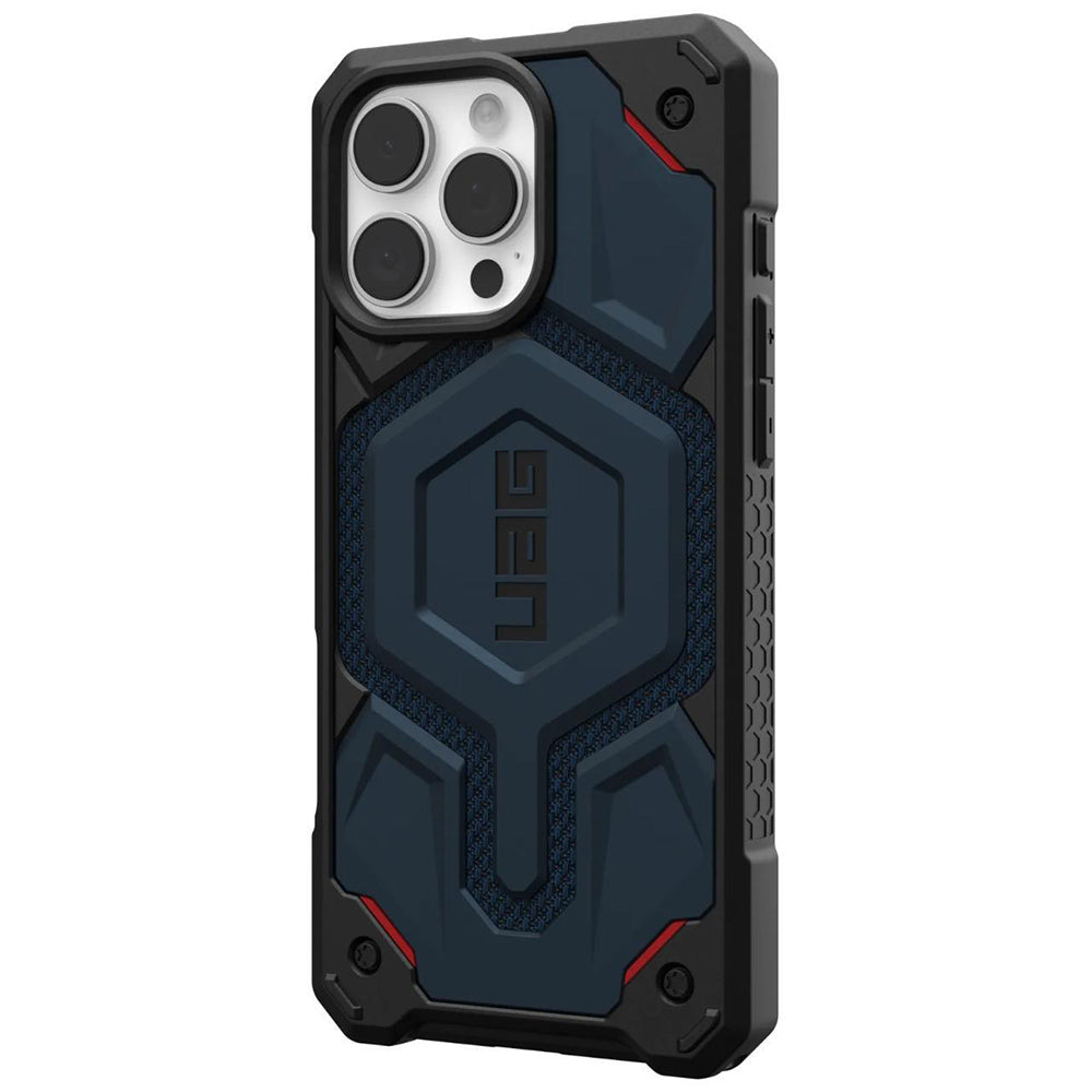 Husa MagSafe pentru Apple iPhone 16 Pro Max, Urban Armor Gear, Monarch Pro Kevlar, Bleumarin