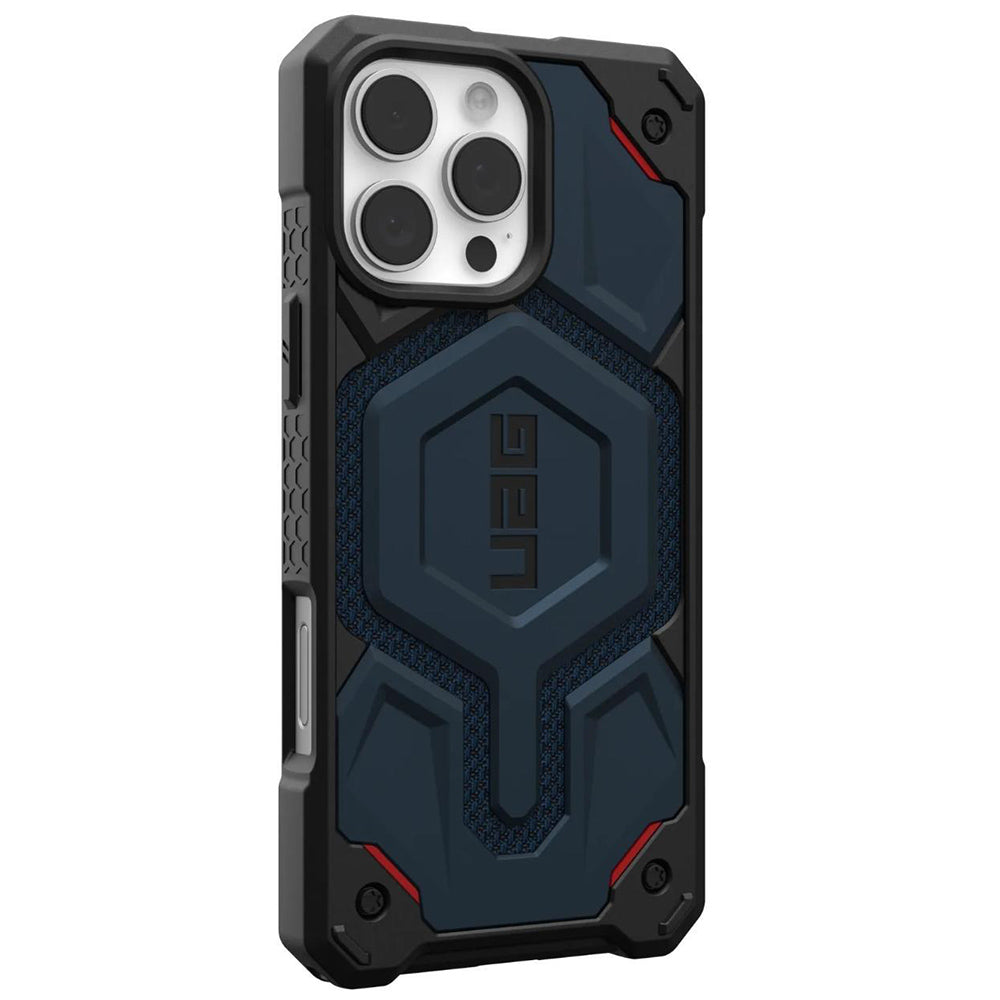 Husa MagSafe pentru Apple iPhone 16 Pro Max, Urban Armor Gear, Monarch Pro Kevlar, Bleumarin