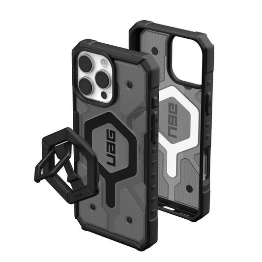 Husa MagSafe pentru Apple iPhone 16 Pro Max, Urban Armor Gear, Pathfinder Clear Bundle, Gri