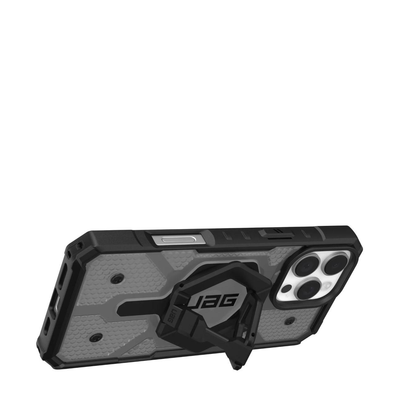 Husa MagSafe pentru Apple iPhone 16 Pro Max, Urban Armor Gear, Pathfinder Clear Bundle, Gri