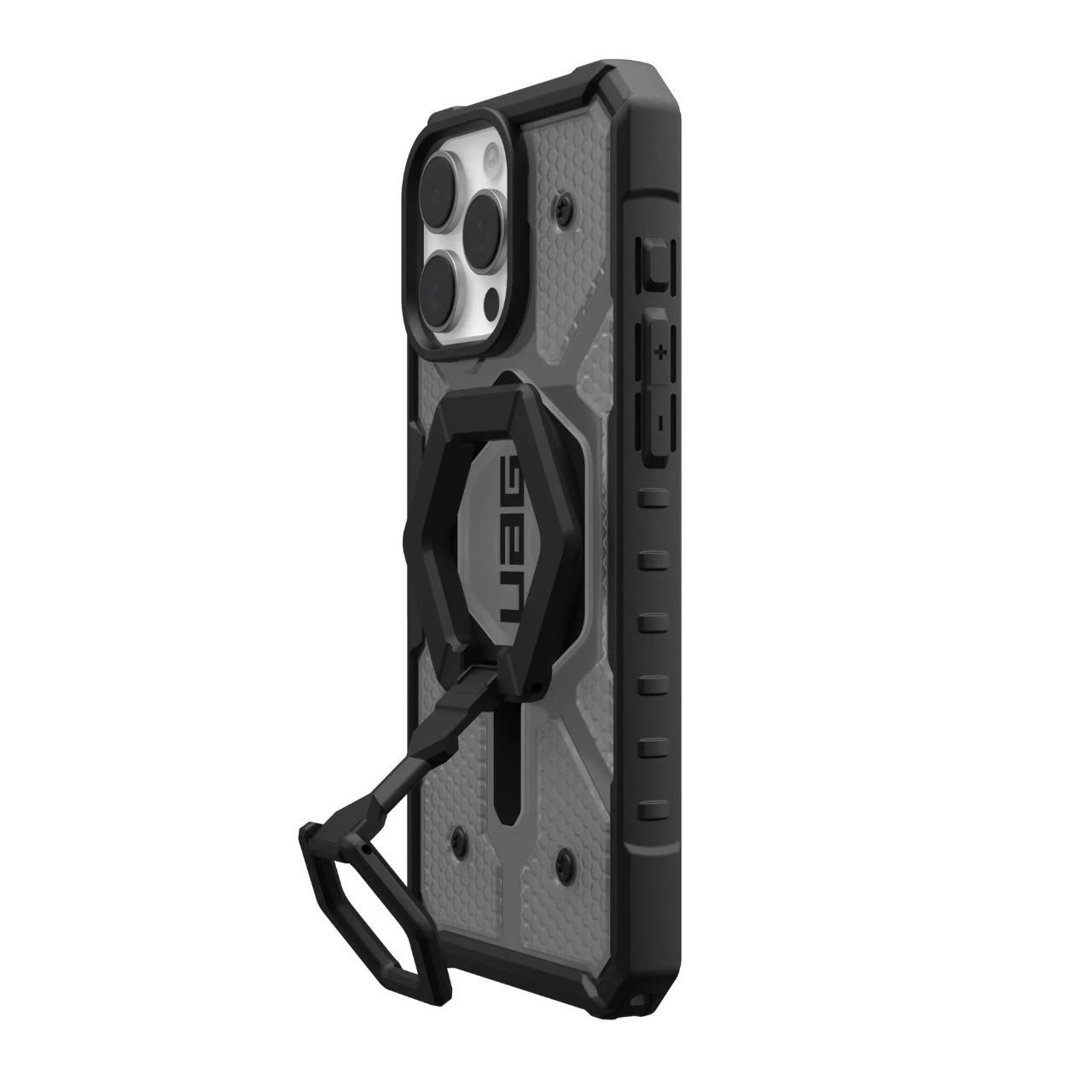 Husa MagSafe pentru Apple iPhone 16 Pro Max, Urban Armor Gear, Pathfinder Clear Bundle, Gri