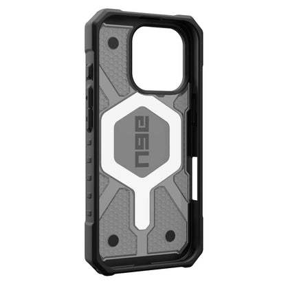 Husa MagSafe pentru Apple iPhone 16 Pro Max, Urban Armor Gear, Pathfinder Clear, Gri
