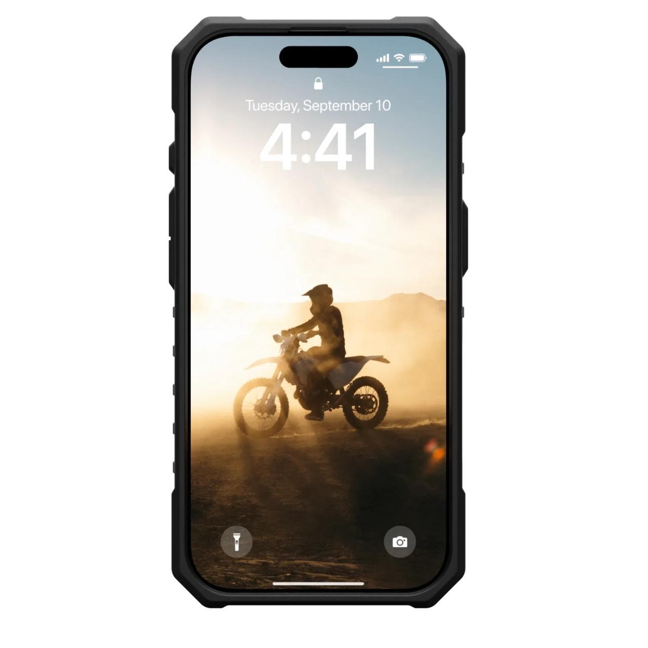 Husa MagSafe pentru Apple iPhone 16 Pro Max, Urban Armor Gear, Pathfinder Clear, Gri