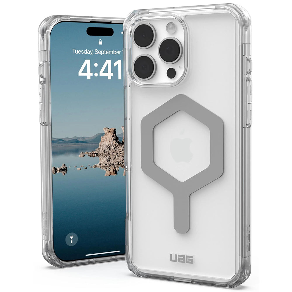 Husa MagSafe pentru Apple iPhone 16 Pro Max, Urban Armor Gear, Plyo, Transparenta