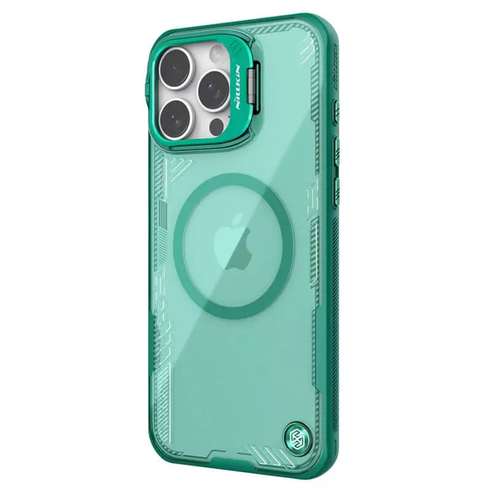 Husa MagSafe pentru Apple iPhone 16 Pro, Nillkin, Iceblade Prop (with Camera Cutout), Verde