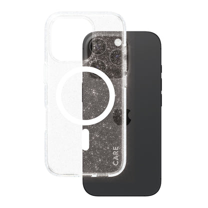 Husa MagSafe pentru Apple iPhone 16 Pro, PanzerGlass, Care Urban Combat Star Lit, Transparenta Alba