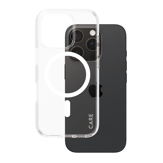 Husa MagSafe pentru Apple iPhone 16 Pro, PanzerGlass, Care Urban Combat, Transparenta Alba