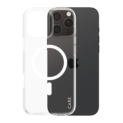 Husa MagSafe pentru Apple iPhone 16 Pro, PanzerGlass, Care Urban Combat, Transparenta Alba