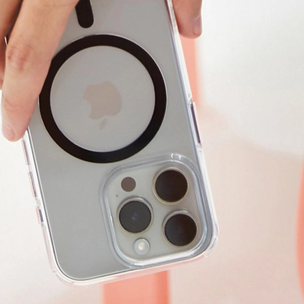 Husa MagSafe pentru Apple iPhone 16 Pro, PanzerGlass, HardCase, Transparenta Alba