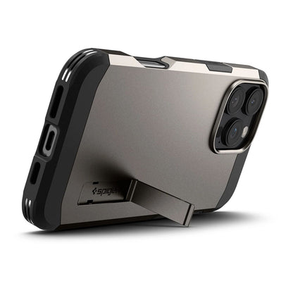 Husa MagSafe pentru Apple iPhone 16 Pro, Spigen, Tough Armor, Gri ACS08145
