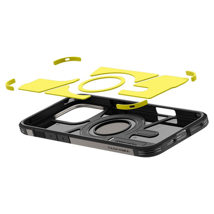 Husa MagSafe pentru Apple iPhone 16 Pro, Spigen, Tough Armor, Gri ACS08145