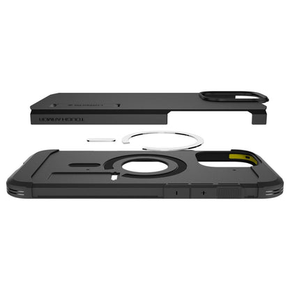 Husa MagSafe pentru Apple iPhone 16 Pro, Spigen, Tough Armor, Neagra ACS08146