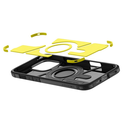 Husa MagSafe pentru Apple iPhone 16 Pro, Spigen, Tough Armor, Neagra ACS08146