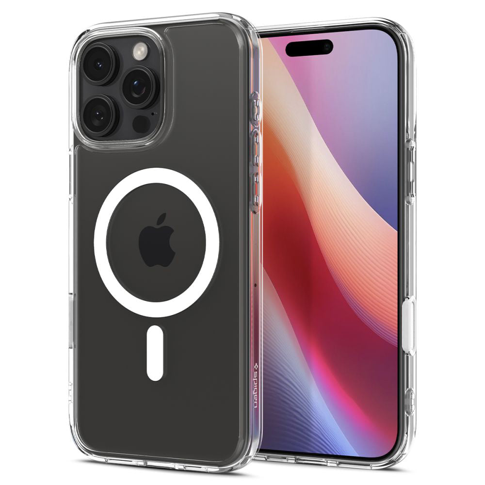Husa MagSafe pentru Apple iPhone 16 Pro, Spigen, Ultra Hybrid T, Alba ACS08512